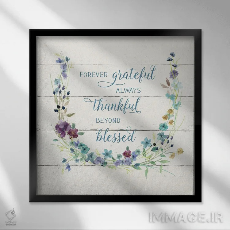 تابلو بیش از برکتیافته اثر کارول رابینسون - نمای قابدار مشکی