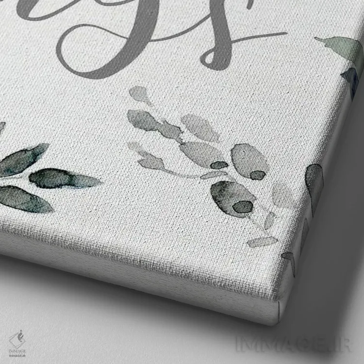 تابلو برکت سبزینهها اثر کارول رابینسون - نمای نزدیک بافت بوم