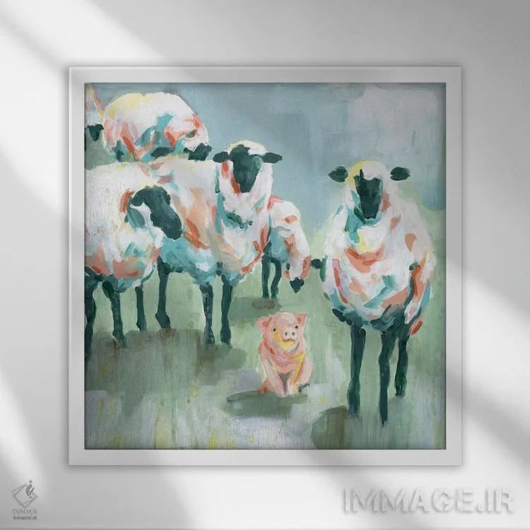 تابلو باشگاه پرستاران کودک اثر کارول رابینسون - نمای قابدار سفید