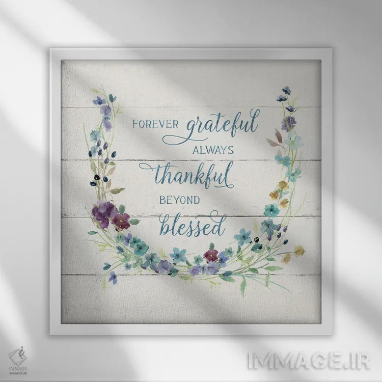 تابلو بیش از برکتیافته اثر کارول رابینسون - نمای قابدار سفید