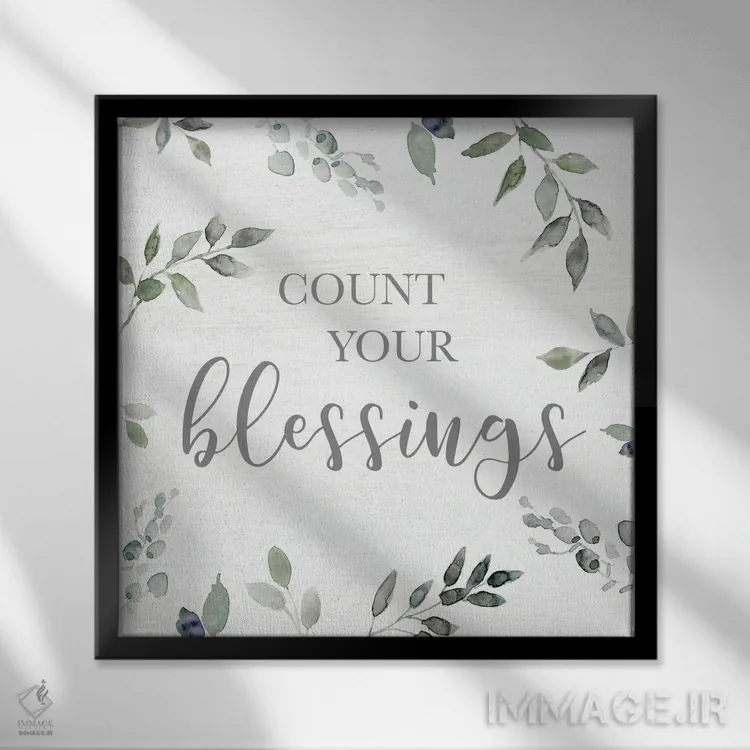 تابلو برکت سبزینهها اثر کارول رابینسون - نمای قابدار مشکی