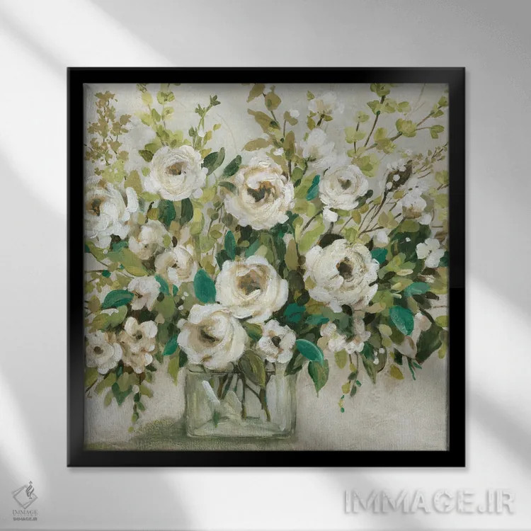 تابلو برای همیشه سبز اثر کارول رابینسون - نمای قابدار مشکی