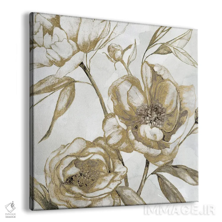 تابلو درخشش گل صدتومانی II اثر کارول رابینسون - نمای پرسپکتیو محصول