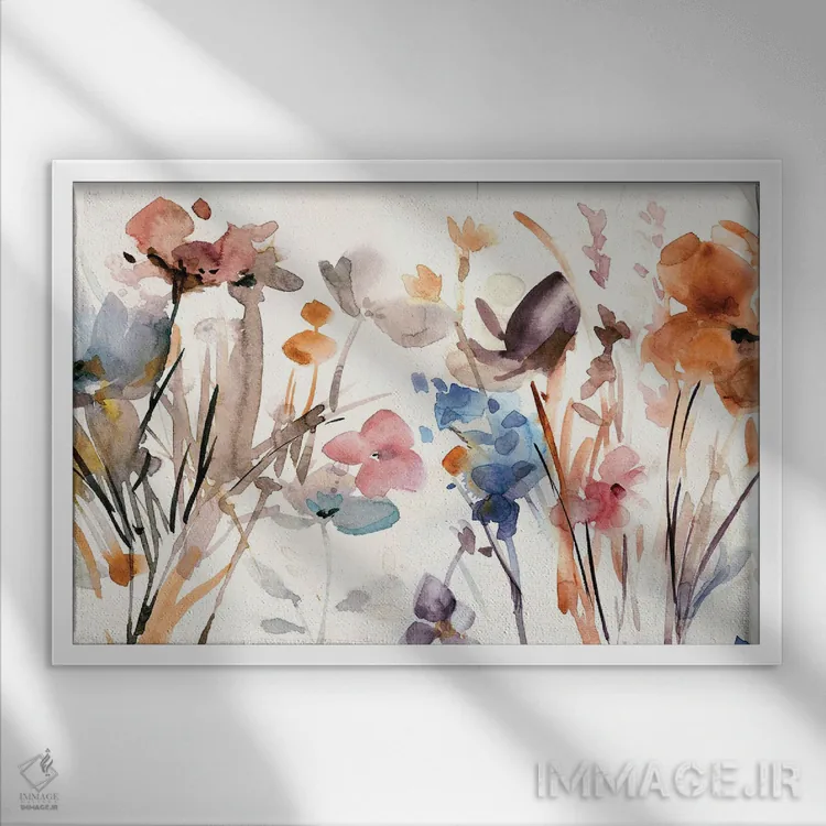 تابلو باغ پاپ (هنر پاپ یا موسیقی پاپ) اثر کارول رابینسون - نمای قابدار سفید