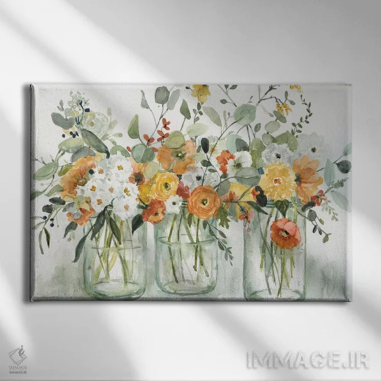 تابلو سه زیبایی اثر کارول رابینسون - نمای روبهرو روی دیوار