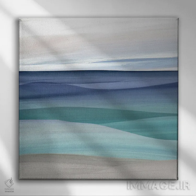 تابلو درهٔ آبی I اثر کارول رابینسون - نمای روبهرو روی دیوار