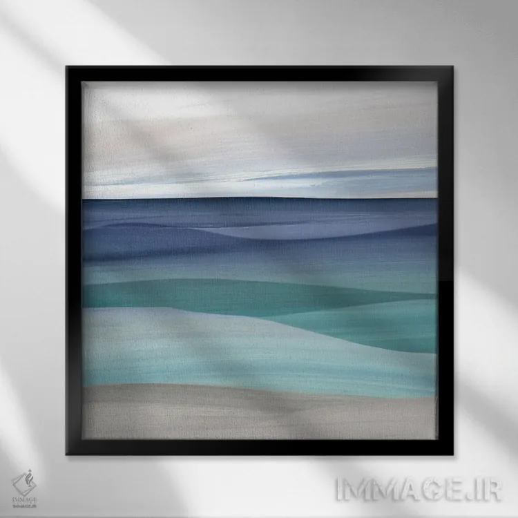 تابلو درهٔ آبی I اثر کارول رابینسون - نمای قابدار مشکی