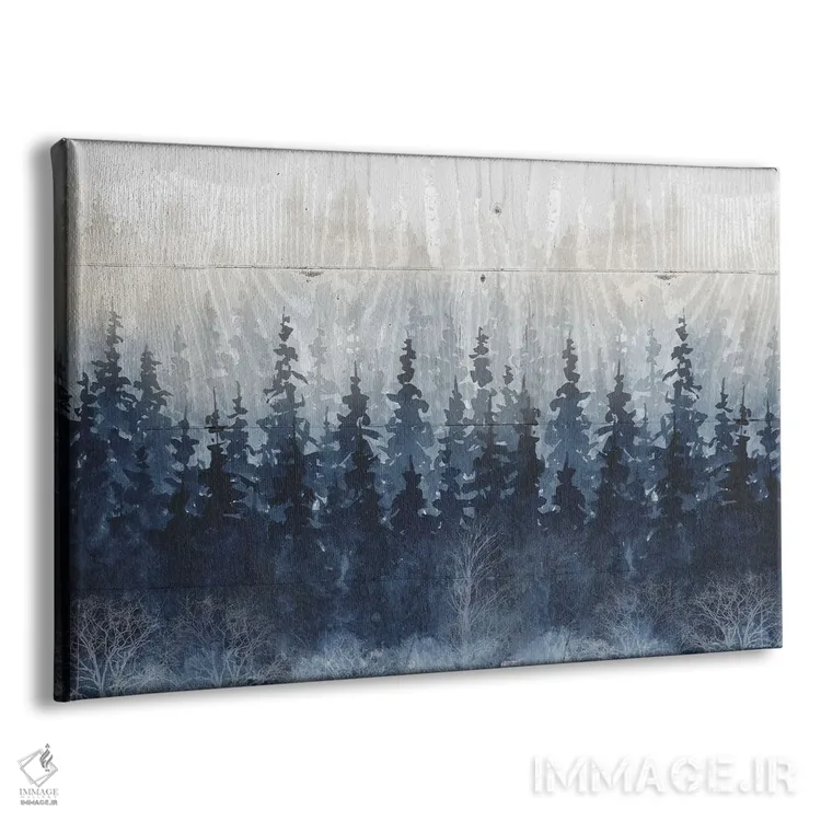 تابلو جنگل بنفش مهآلود اثر کارول رابینسون - نمای پرسپکتیو محصول