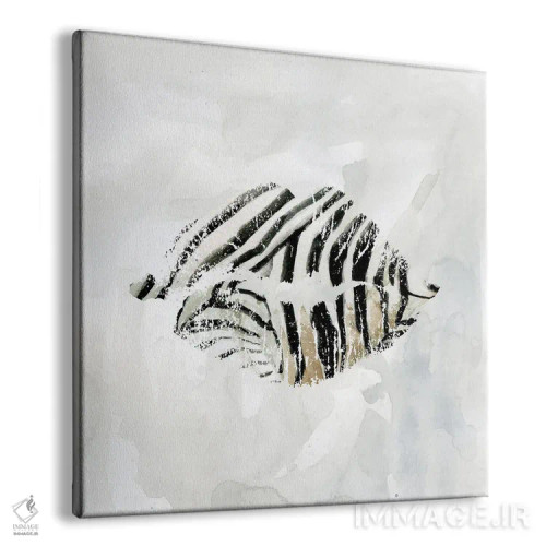 تابلو بوسههای گورخر I اثر کارول رابینسون - نمای پرسپکتیو محصول