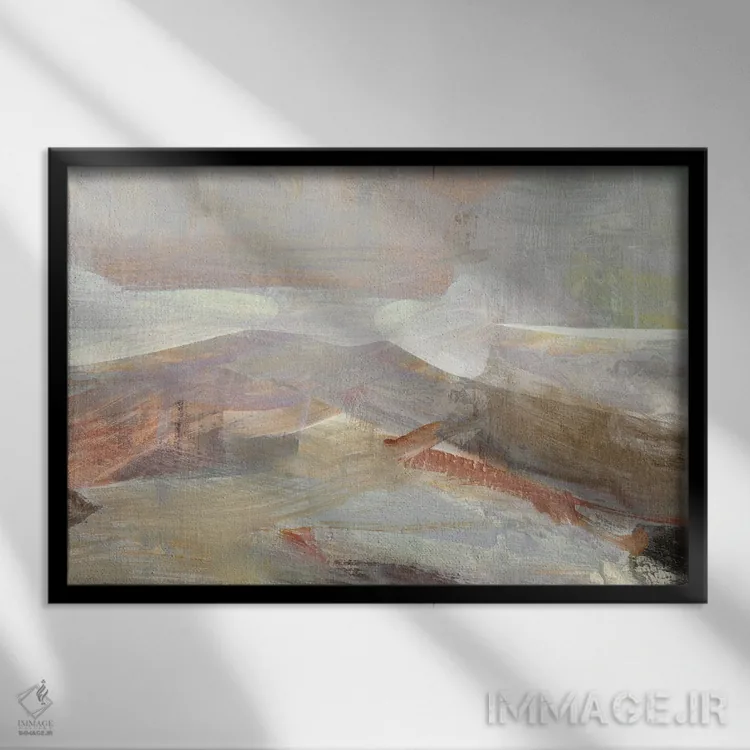 تابلو درهٔ دوردست اثر کارول رابینسون - نمای قابدار مشکی