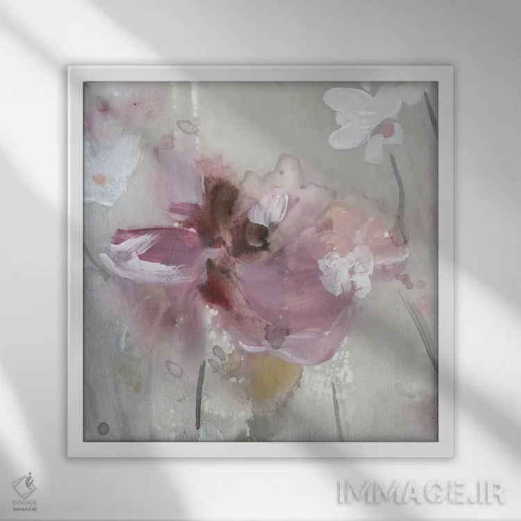 تابلو نشستن خیلی زیبا I اثر کارول رابینسون - نمای قابدار سفید