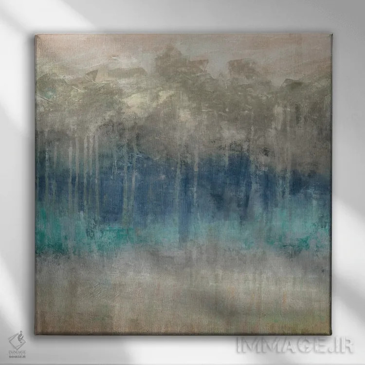 تابلو انعکاس خط درختان اثر کارول رابینسون - نمای روبهرو روی دیوار