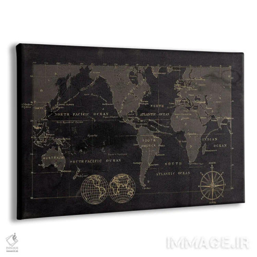 تابلو نقشهٔ طلای سیاه (نفت) اثر کارول رابینسون - نمای پرسپکتیو محصول