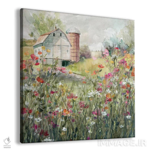 تابلو مزرعه در شکوفه اثر کارول رابینسون - نمای پرسپکتیو محصول