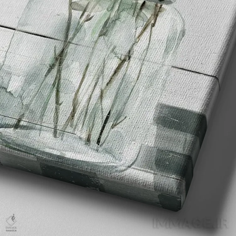 تابلو اکالیپتوس خانهٔ شیرین من اثر کارول رابینسون - نمای نزدیک بافت بوم