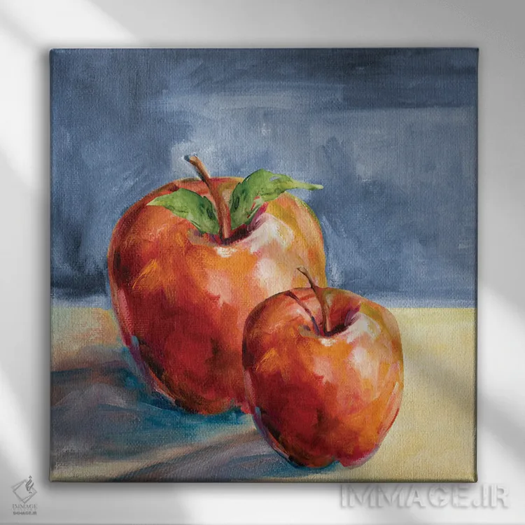 تابلو سیبهای تازه اثر کارول رابینسون - نمای روبهرو روی دیوار