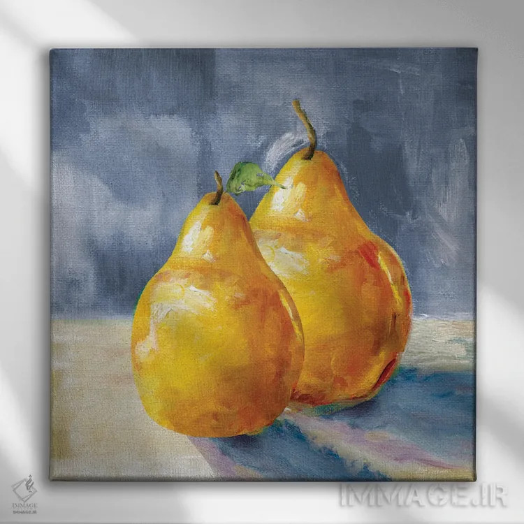 تابلو گلابیهای تازه اثر کارول رابینسون - نمای روبهرو روی دیوار