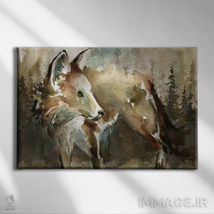 تابلو گرگومیش کلبه I اثر کارول رابینسون - نمای روبهرو روی دیوار