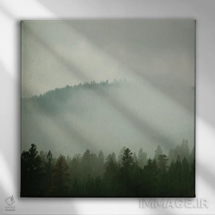 تابلو کشور سرسبز I اثر کارول رابینسون - نمای روبهرو روی دیوار