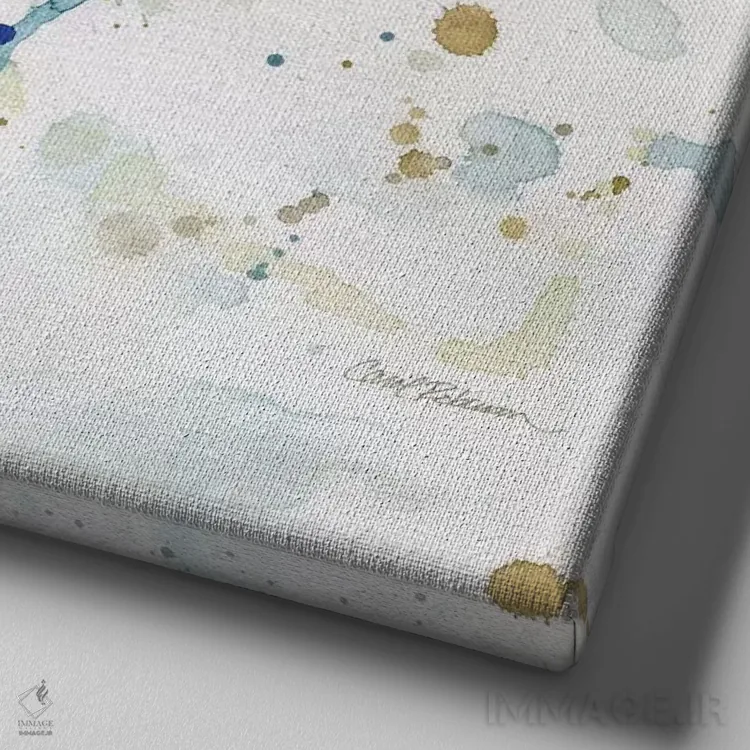 تابلو شنرو مالیبو اثر کارول رابینسون - نمای نزدیک بافت بوم