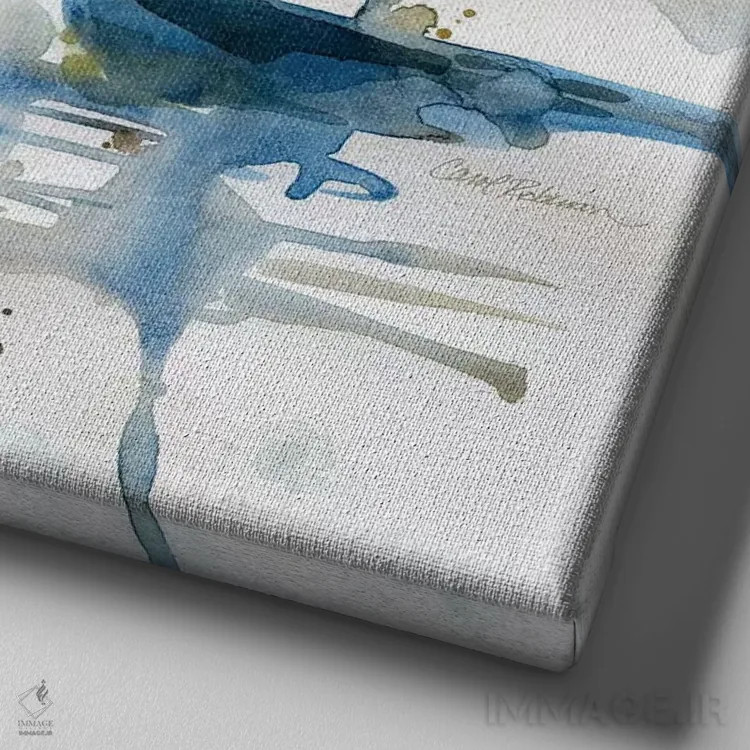 تابلو اسکلهٔ مالیبو ۲ اثر کارول رابینسون - نمای نزدیک بافت بوم