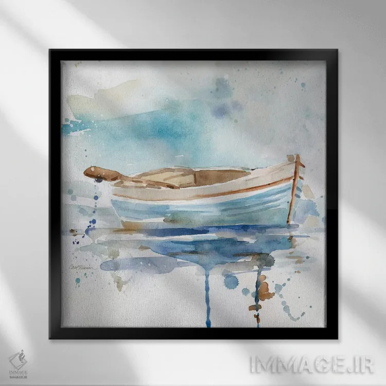 تابلو اسکلهٔ مالیبو ۱ اثر کارول رابینسون - نمای قابدار مشکی