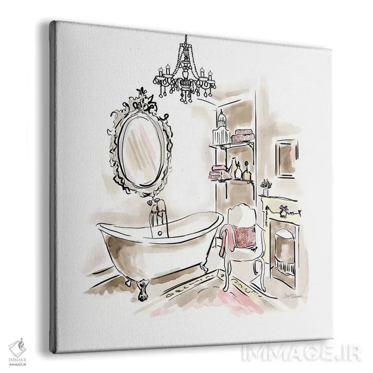 تابلو شکوه صورتی ۲ اثر کارول رابینسون - نمای پرسپکتیو محصول