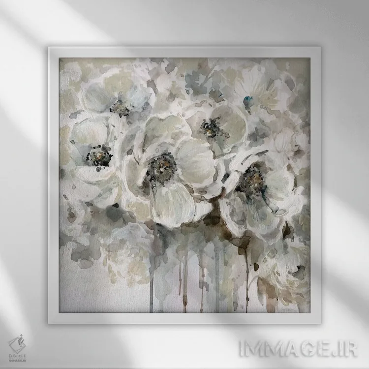 تابلو لحظات آرام اثر کارول رابینسون - نمای قابدار سفید