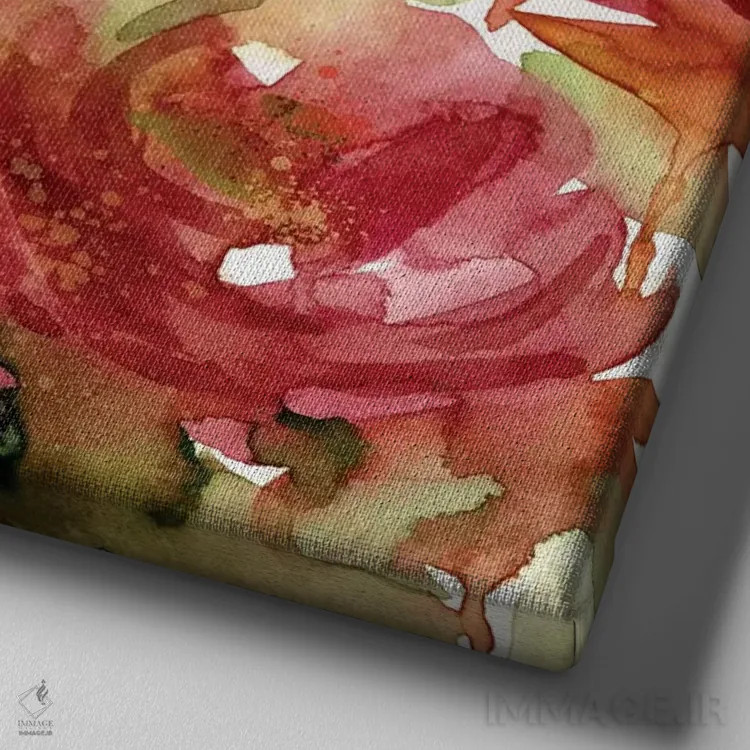 تابلو باغ مخفی ۲ اثر کارول رابینسون - نمای نزدیک بافت بوم