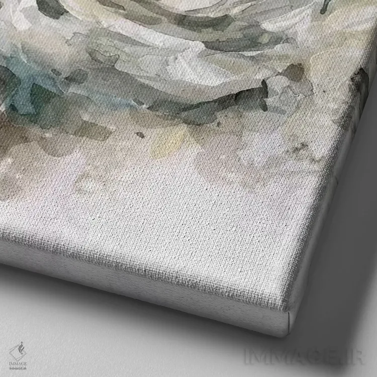 تابلو لحظات ساده اثر کارول رابینسون - نمای نزدیک بافت بوم