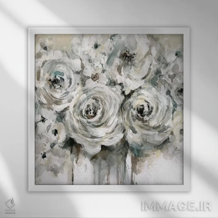 تابلو لحظات ساده اثر کارول رابینسون - نمای قابدار سفید