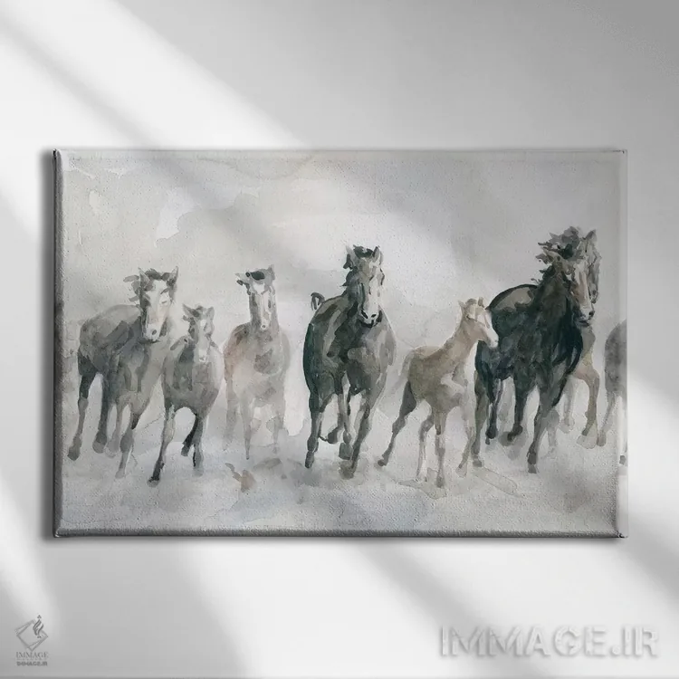 تابلو تاخت وحشیانه اثر کارول رابینسون - نمای روبهرو روی دیوار