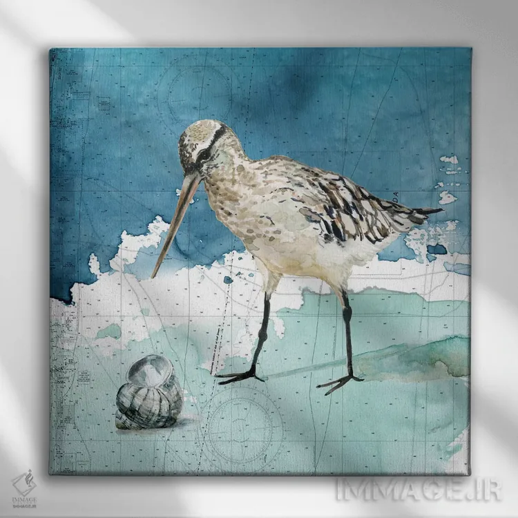 تابلو سنکپای ساحل خلیج ۲ اثر کارول رابینسون - نمای روبهرو روی دیوار