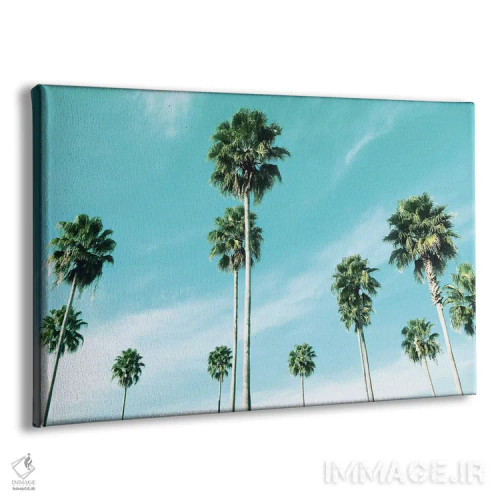 تابلو نخلهای ساحل شرقی اثر ناتالی کارپنتری - نمای پرسپکتیو محصول