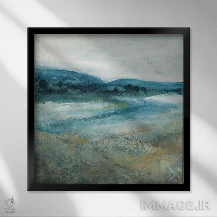 تابلو سایههای دور ۱ اثر کارول رابینسون - نمای قابدار مشکی