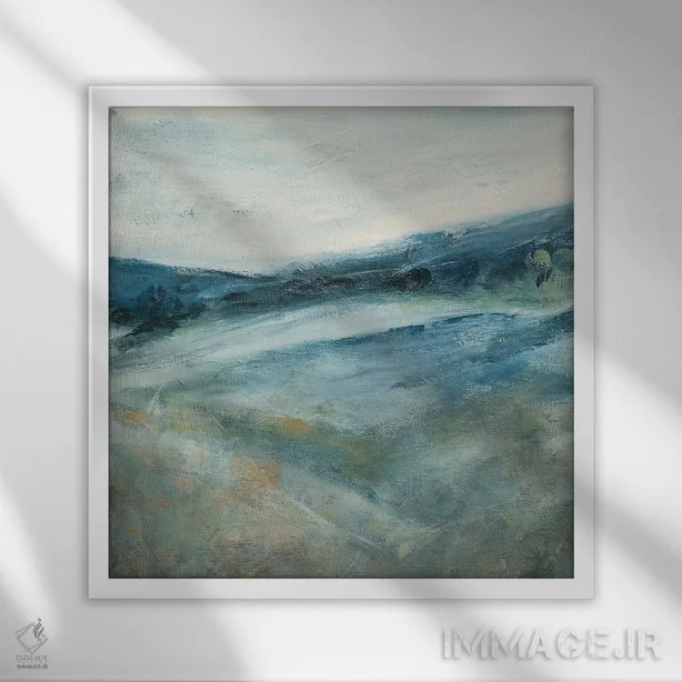 تابلو سایههای دور ۲ اثر کارول رابینسون - نمای قابدار سفید