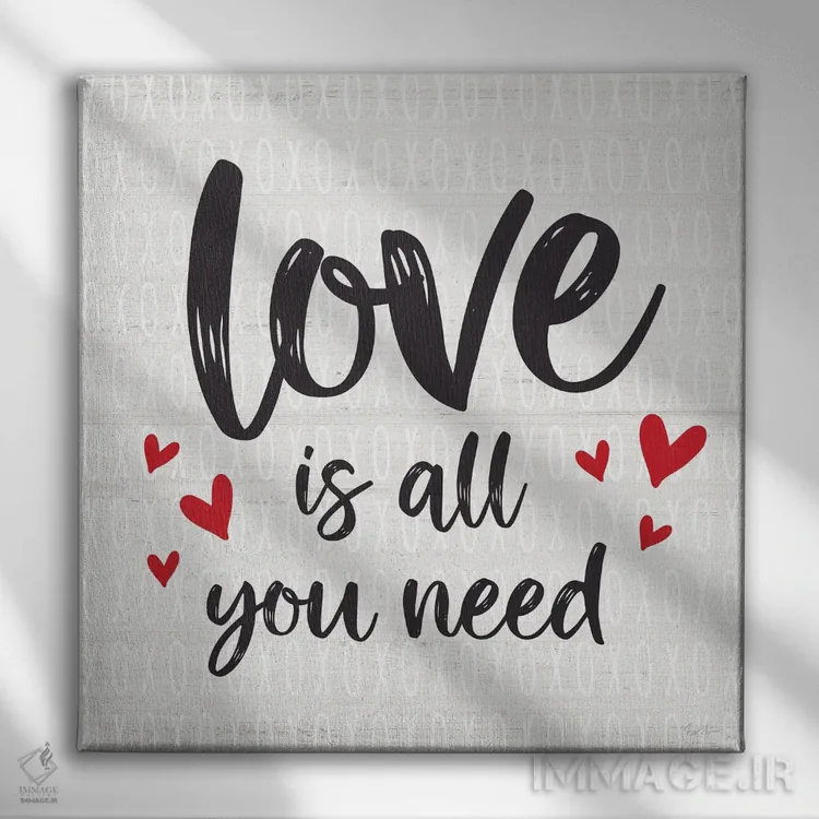 تابلو تمام چیزی که نیاز داری اثر ناتالی کارپنتری - نمای روبهرو روی دیوار