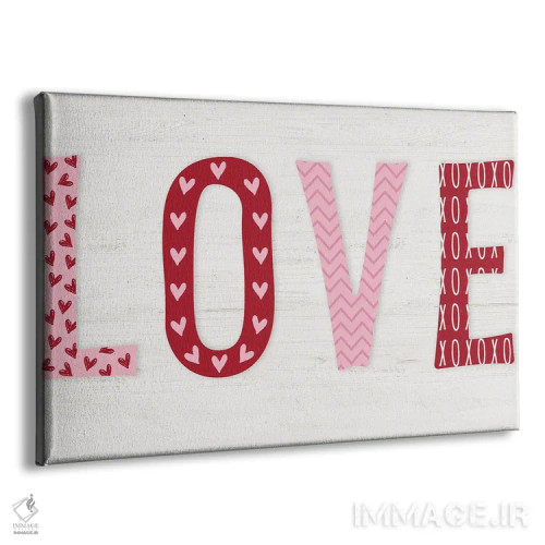 تابلو عشق با نقش و نگار اثر ناتالی کارپنتری - نمای پرسپکتیو محصول