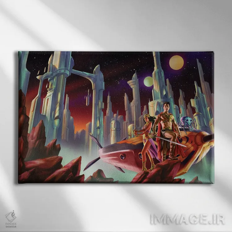 تابلو جان کارتر اهل مریخ: خدایان فراموششده اثر کریس پیولر - نمای روبهرو روی دیوار