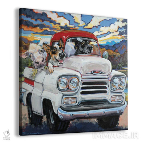 تابلو گلهرانی دام اثر سیآر تاونسند - نمای پرسپکتیو محصول