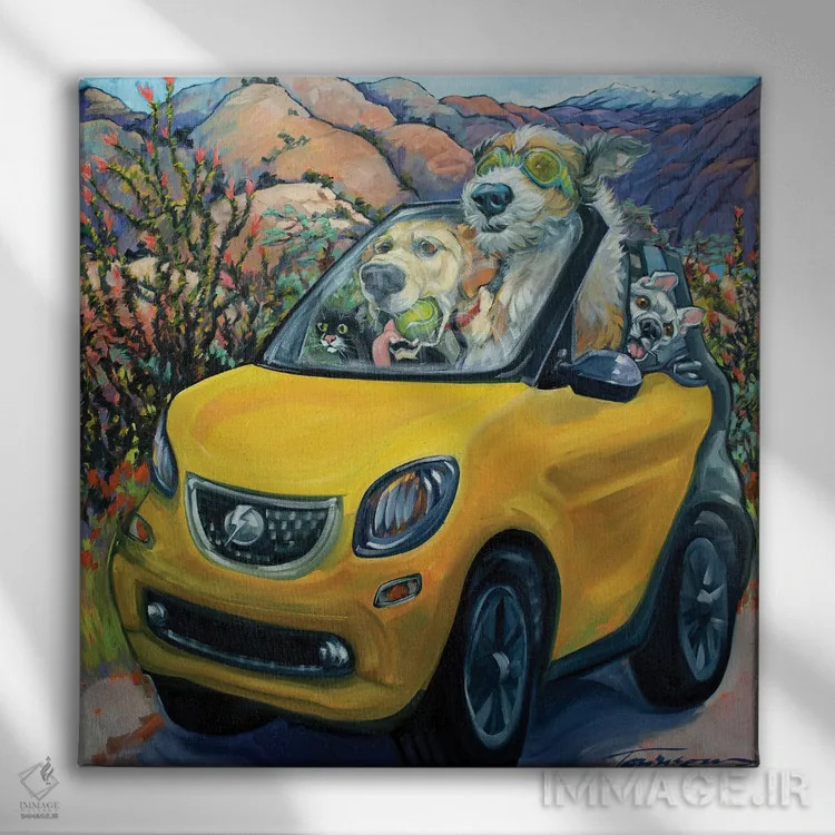 تابلو کاملاً شارژ شده اثر سیآر تاونسند - نمای روبهرو روی دیوار