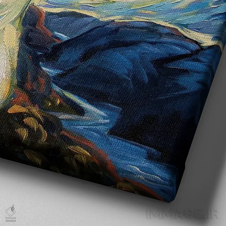 تابلو بخوان اثر سیآر تاونسند - نمای نزدیک بافت بوم