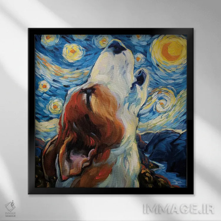 تابلو بخوان اثر سیآر تاونسند - نمای قابدار مشکی