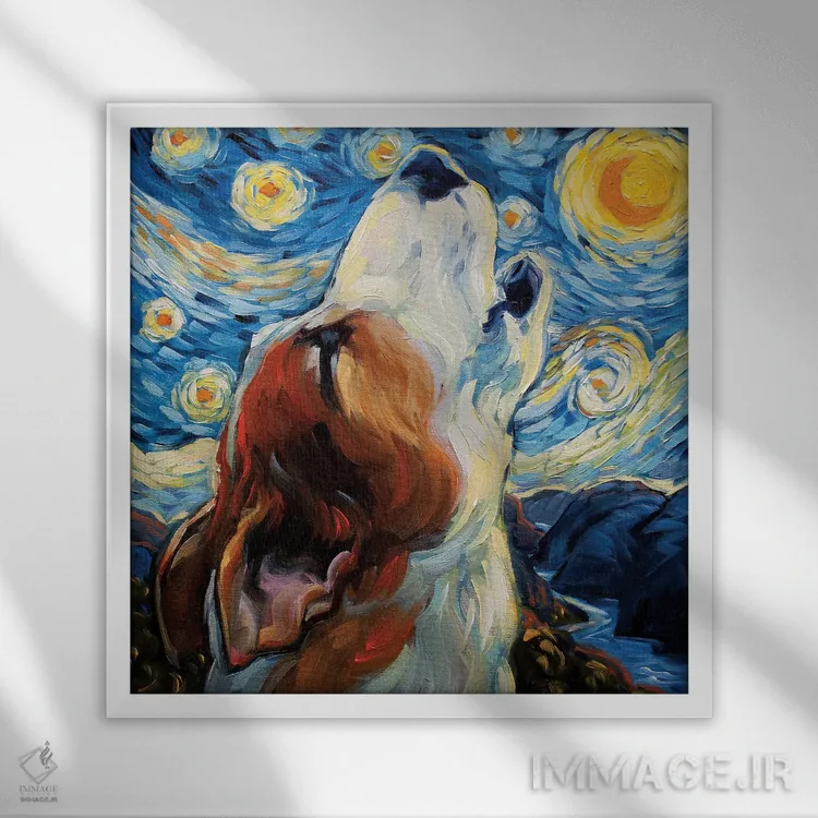 تابلو بخوان اثر سیآر تاونسند - نمای قابدار سفید