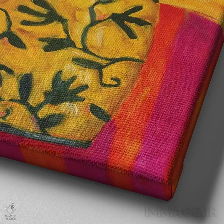 تابلو ترانههای طلایی اثر سیندی روِل - نمای نزدیک بافت بوم