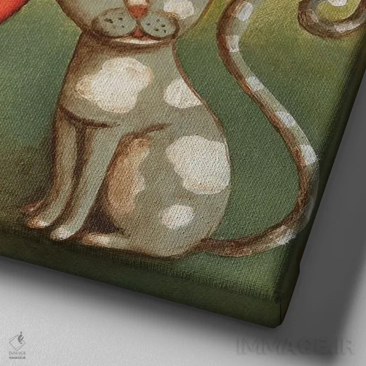 تابلو مدیتیشنهای پیچ امینالدوله اثر سیندی روِل - نمای نزدیک بافت بوم