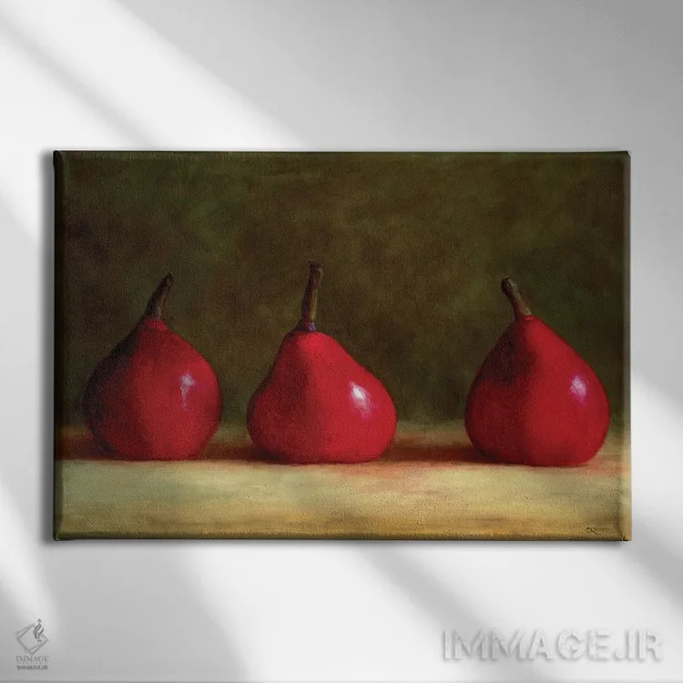 تابلو قرمز مجلل اثر سیندی روِل - نمای روبهرو روی دیوار