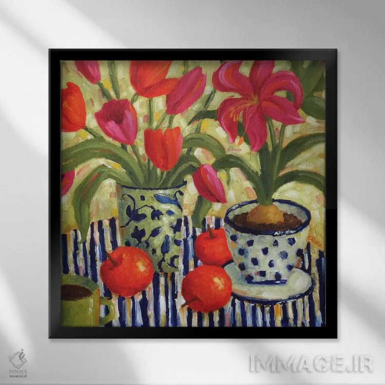 تابلو من هم همین فکر را میکنم اثر سیندی روِل - نمای قابدار مشکی