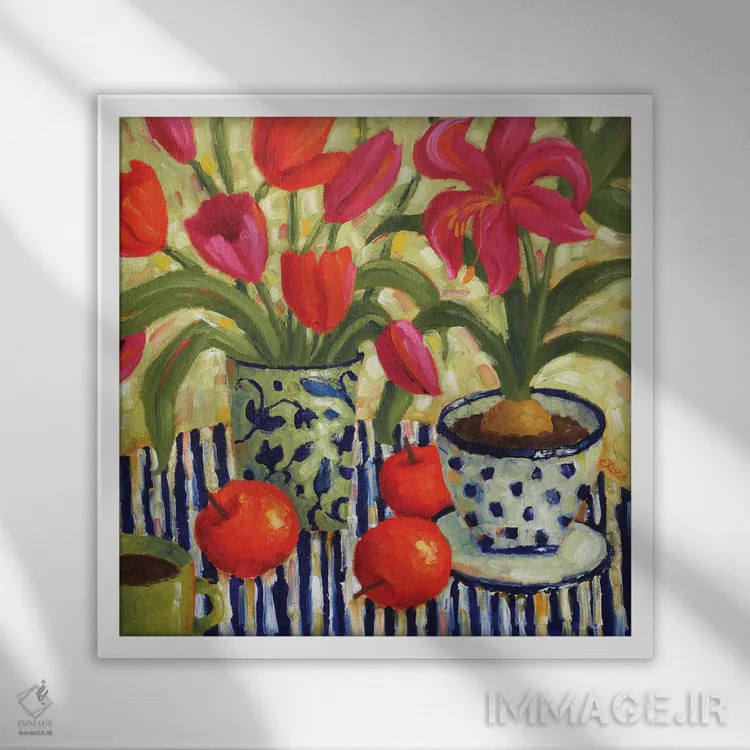 تابلو من هم همین فکر را میکنم اثر سیندی روِل - نمای قابدار سفید