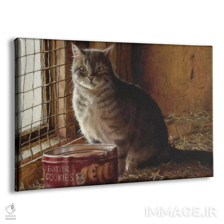 تابلو گربه انباری اثر سیندی روِل - نمای پرسپکتیو محصول